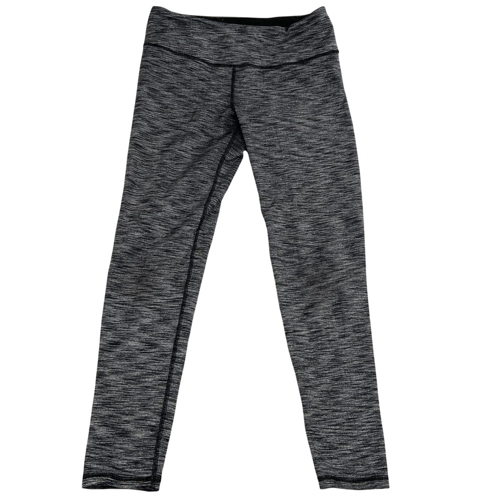 Victoria Sport Knockout Leggings L Gray Space Dye Women Yoga Gym Activewear